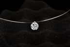 Fashion Shiny Crystal Necklace Zircon Pendant Transparent Fishing Line Invisible Ladies Necklace Jewelry Clavicle Chain Chocker