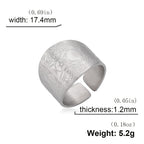 Triple Moon Pentagram Tree of Life Ring — Stainless Steel