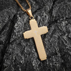 Inverted Cross Stainless Steel Pendant Necklace