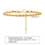 Gold Chunky Chain Bracelet — Stainless Steel