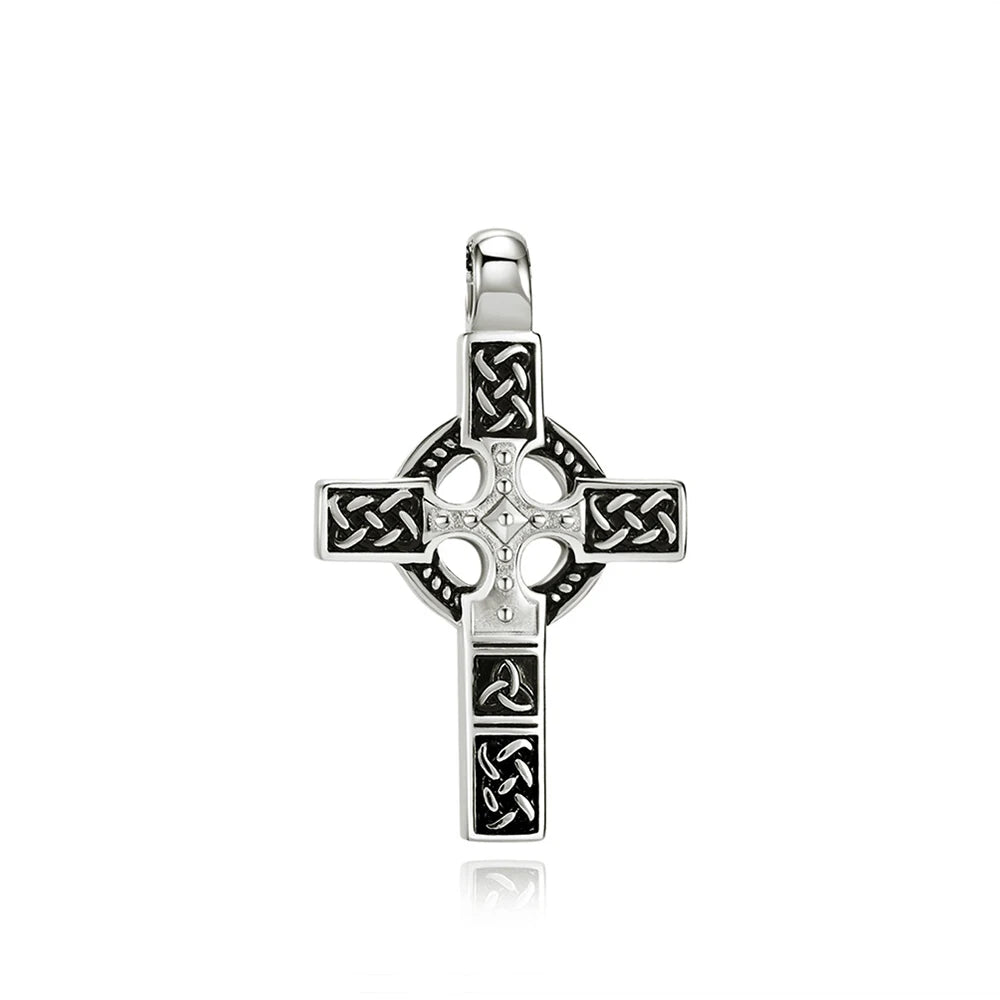 Celtic Cross Steel Pendant Vintage 316L Nordic