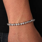 Black Star Tennis Bracelet Statement