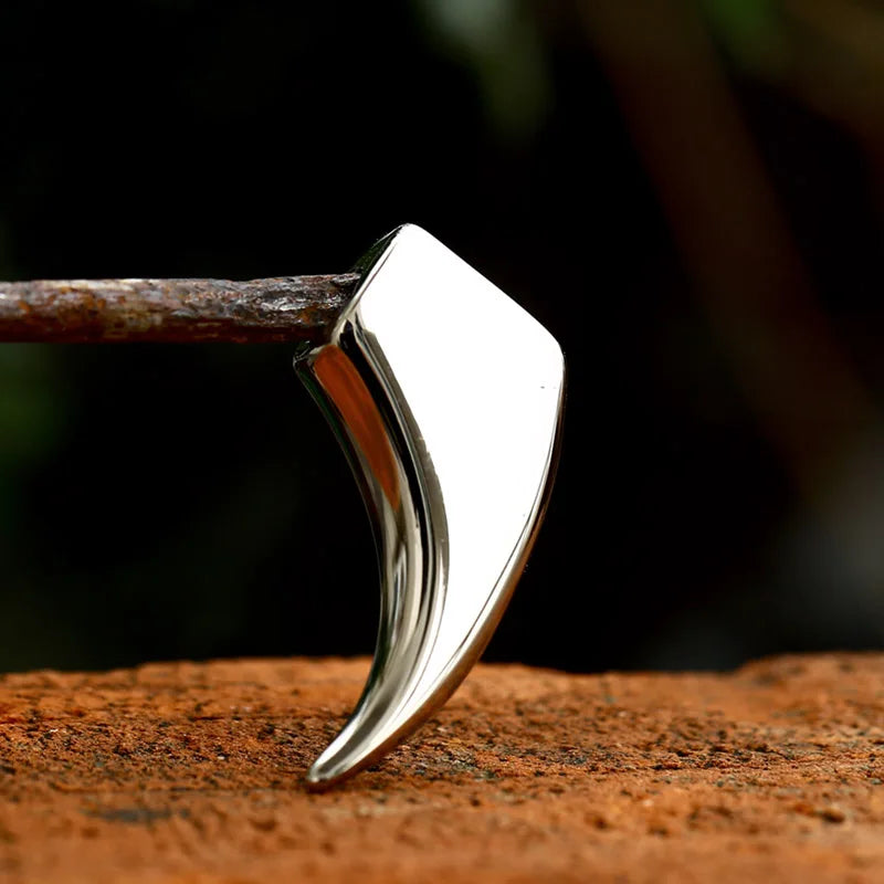 Beier Stainless Steel simple wolf tooth Pendant Minimalist style Chain Necklace men Jewelry BP8-1166