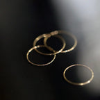 925 Sterling Silver Plated 14K Gold Minimalist Thin Ring for Women  Korean Fashionable Stacked Ring