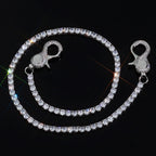 Tennis Chain Necklace Stainless Steel 5MM Colorful