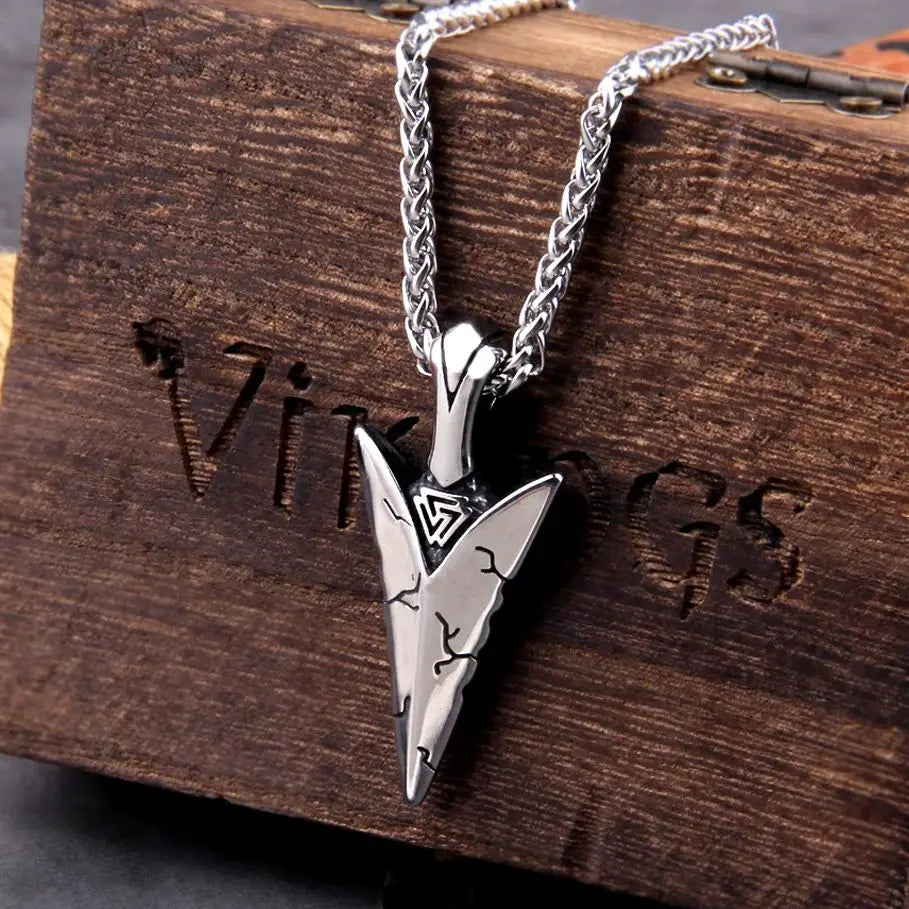 Viking Spear Odin Amulet Pendant — Stainless Steel
