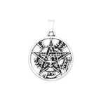 Steel Pendant Vintage Punk Witchcraft Pentagram
