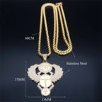 Egyptian Scarab Eye of Ra Horus Symbol Necklaces Stainless Steel Gold Color Ankh Key Of Life Necklace Jewelry collares