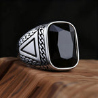 Onyx Variety Ring — Stainless Steel