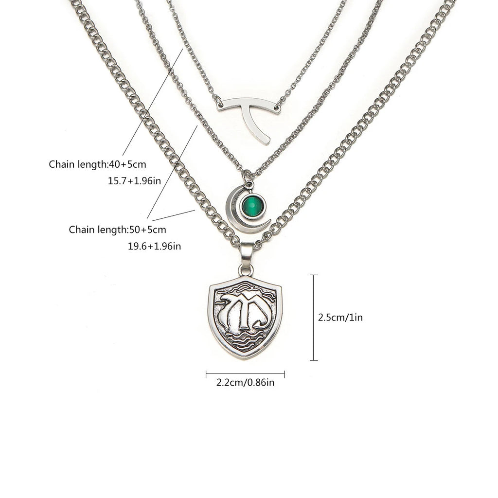 Catuni Hope Mikaelson Layered Stacking Legacies Necklaces Wishbone Pendant Clavicle Chain Girl Boy Cospaly Jewelry Gift
