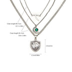 Catuni Hope Mikaelson Layered Stacking Legacies Necklaces Wishbone Pendant Clavicle Chain Girl Boy Cospaly Jewelry Gift