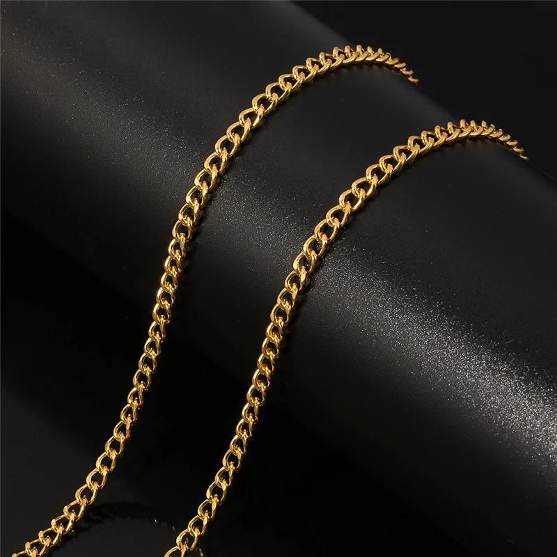 Iced Out Letter Pendant Necklace — Tennis Chain