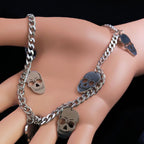 Skull Tassel Pendant Necklace — Stainless