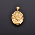 Jesus Cross Gold Pendant Necklace