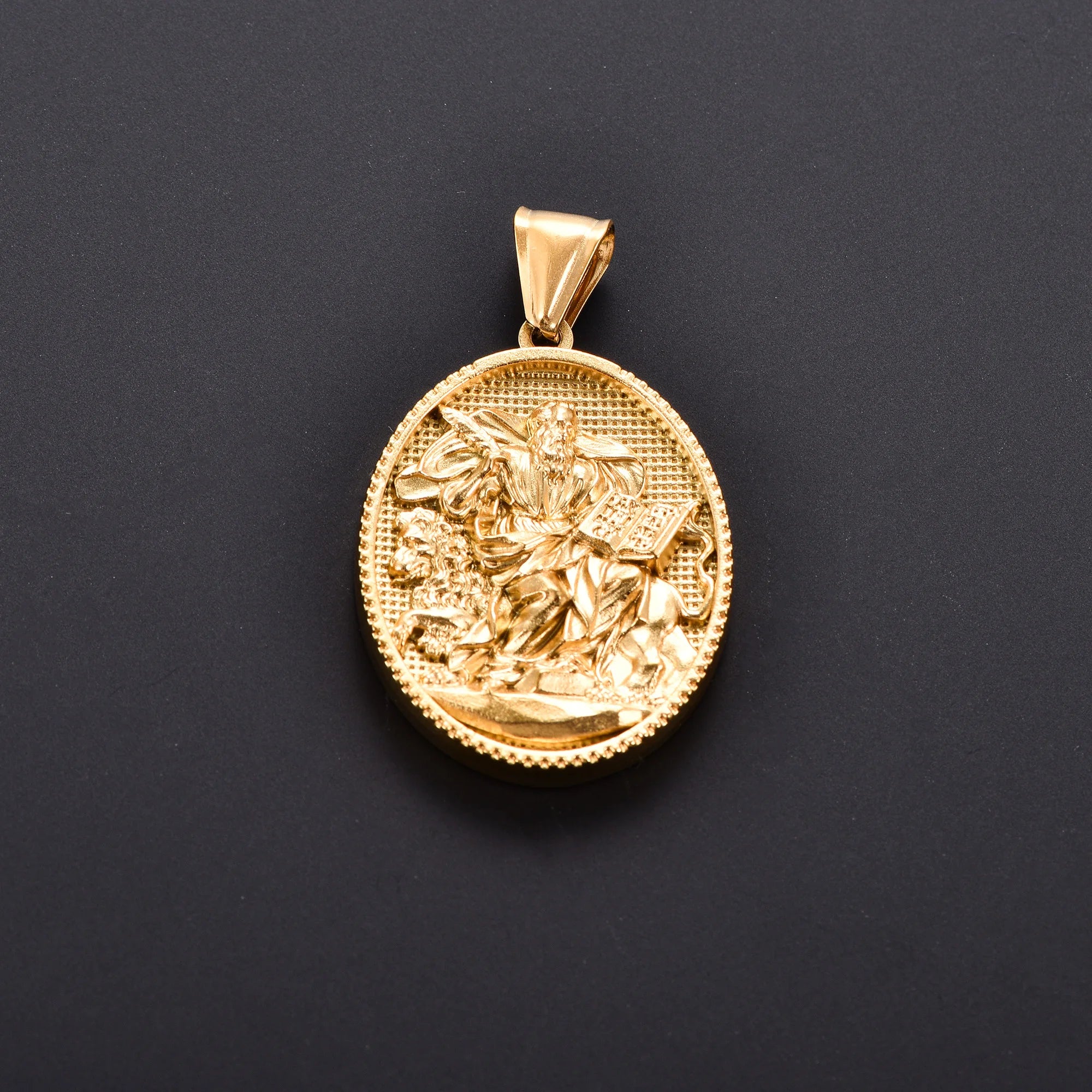 Jesus Cross Gold Pendant Necklace