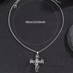 Devil Bat Goddess Pendant Necklace — Stainless Steel