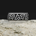 Odin Steel Ring Vintage Nordic Viking Celtics