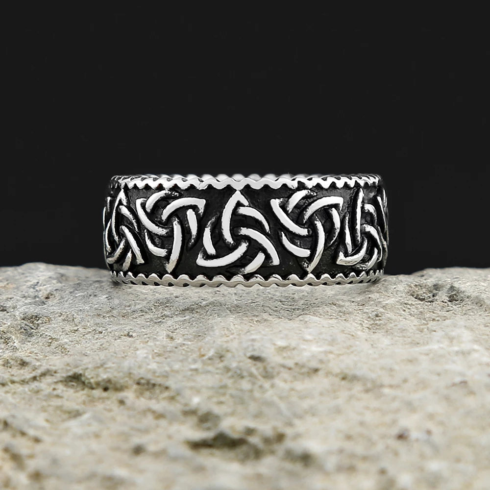 Odin Steel Ring Vintage Nordic Viking Celtics