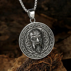 Classic Retro Viking Odin Pendant Necklace Men Knight Necklace Hero Mask Rock Punk Pendant Stainless Steel Accessories Wholesale