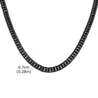 Vnox 3/5/7/9mm Thick Cuban Chain Necklaces for Men Women,Simple Miami Curb Links Collar,Waterproof Stainless Steel Unisex Chain