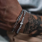 Sword Dagger Chain Link Bracelet — Stainless Steel