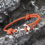 Nautical Anchor Grade A String Bracelet Men Women Braided Sliding Adjustable Braslet Adventure Surfing Hombre Jewelry