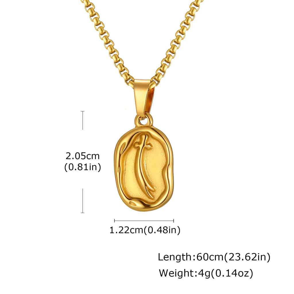 Islamic Sword Pendant Necklace — Stainless Steel