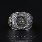Eye of Providence Open Ring — Copper