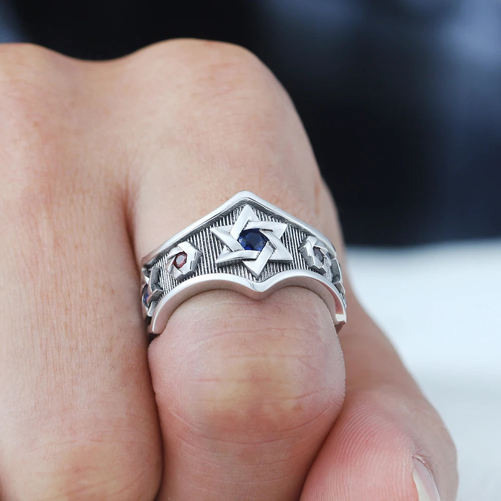 Star of David Ring — 925 Silver