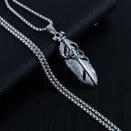 Skull Steel Pendant Japanese Korean Versatile