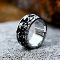 New Gothic 316L Stainless Steel Skull Ring Punk Hip Hop Fashion Skeleton Rings For Men Women Unique Biker Jewelry Halloween Gift