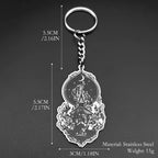 Key Silver Chain Dark Burning Church Crescent