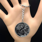 Dragon Tiger Silver Pendant Round Yin Yang Tai