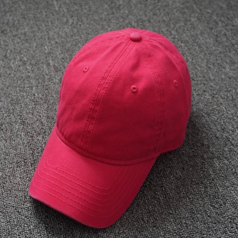 Oversized Cotton Baseball Cap — Adjustable Fit