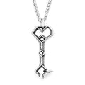 Vintage Gothic Key Pendant Necklace — Stainless Steel