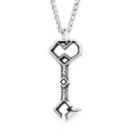 Vintage Gothic Key Pendant Necklace — Stainless Steel
