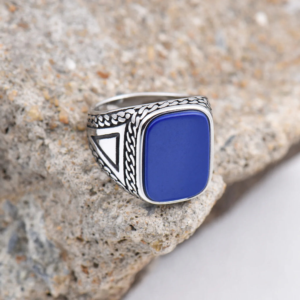 Onyx Variety Ring — Stainless Steel
