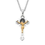 Vintage Jesus Cross Pendant — 316L Stainless Steel
