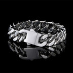 Popular Hip Hop Necklace Gold Plated Stainless Steel Cuban Link Chain Necklace Jewelry For Men