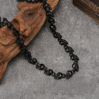 Trendy New Arrival: Skull-Motif Men's Necklace Gothic Dark Retro Punk Style Bold and Versatile Necklace