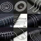 8Pieces Men Stainless Steel Necklace Set Stylish & Durable Accessories for Casual Wear ldeal Gift for Trendsetters