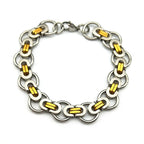 Hiphop Byzantine Round Link Chain Necklace for Women Men Gold Color Stainless Steel Male Thick Chains Jewelry collar