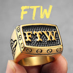 FTW Middle Finger Ring — Stainless Steel