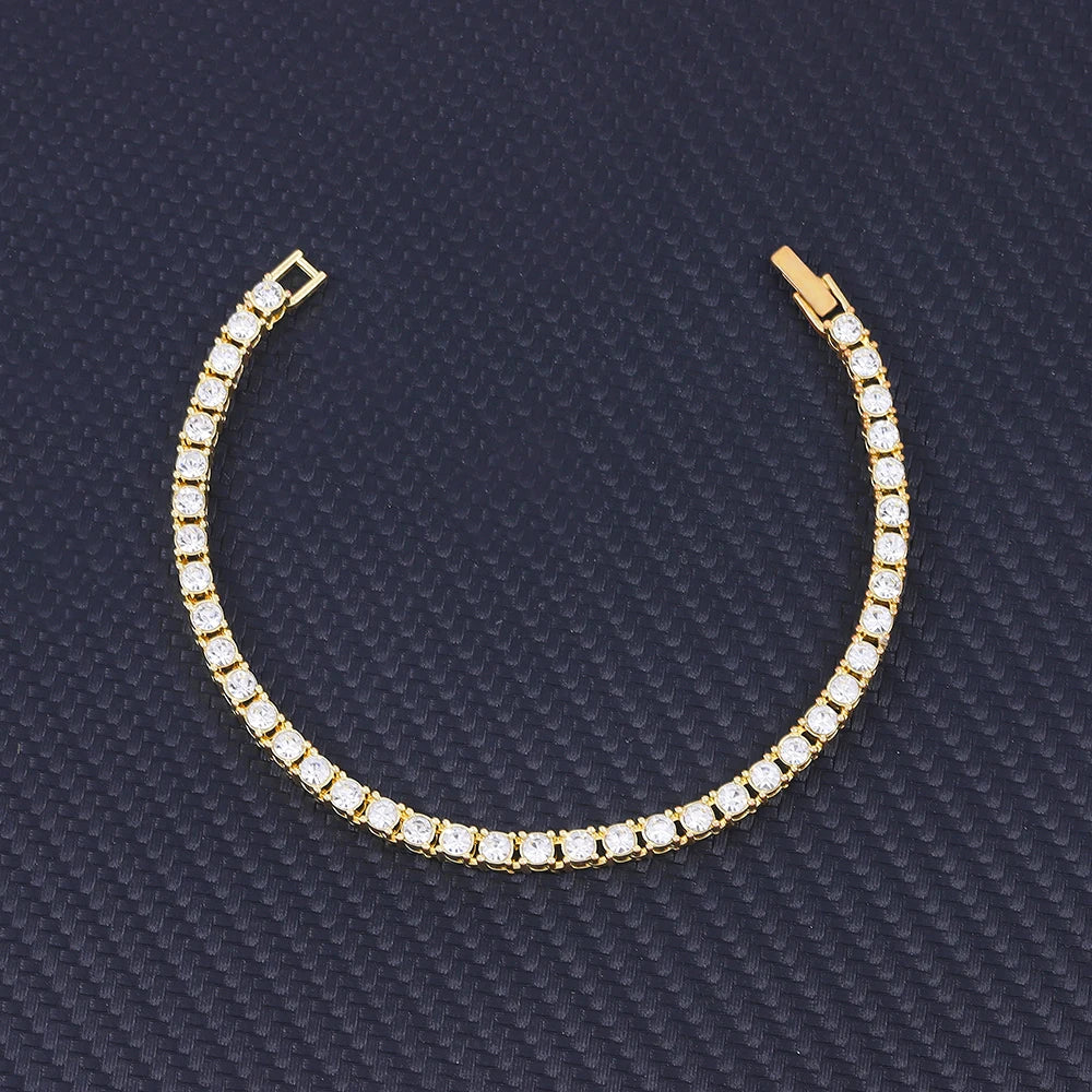 14mm Bracelet With Box Buckle High Quality Iced Out Cubic Zirconia Hip Hop Fashion Personality Jewelry For Gift Luxury