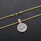 Iced Out Photo Pendant Necklace 26MM