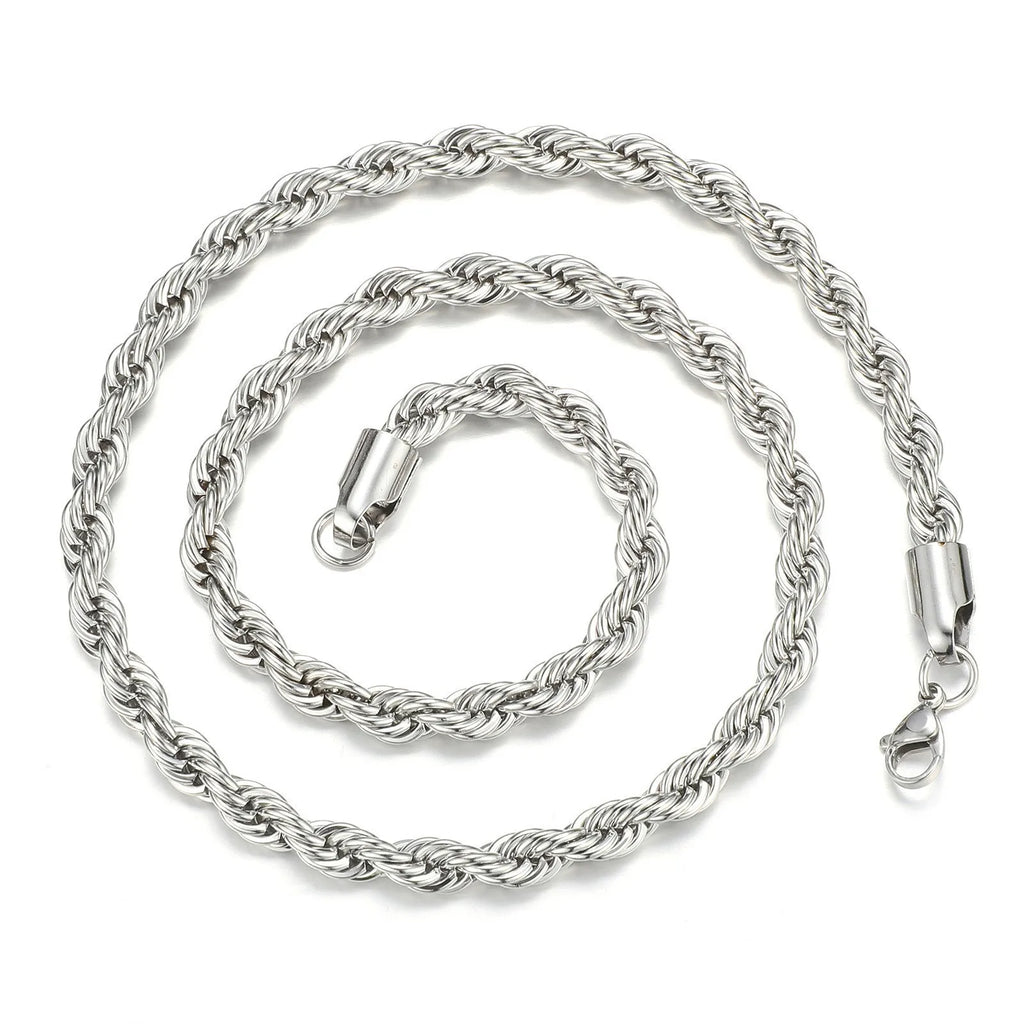 Rope Steel Pendant 316L Twisted Versatile