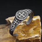 Cross Saint Benedict Steel Bracelet CSPB Bangles