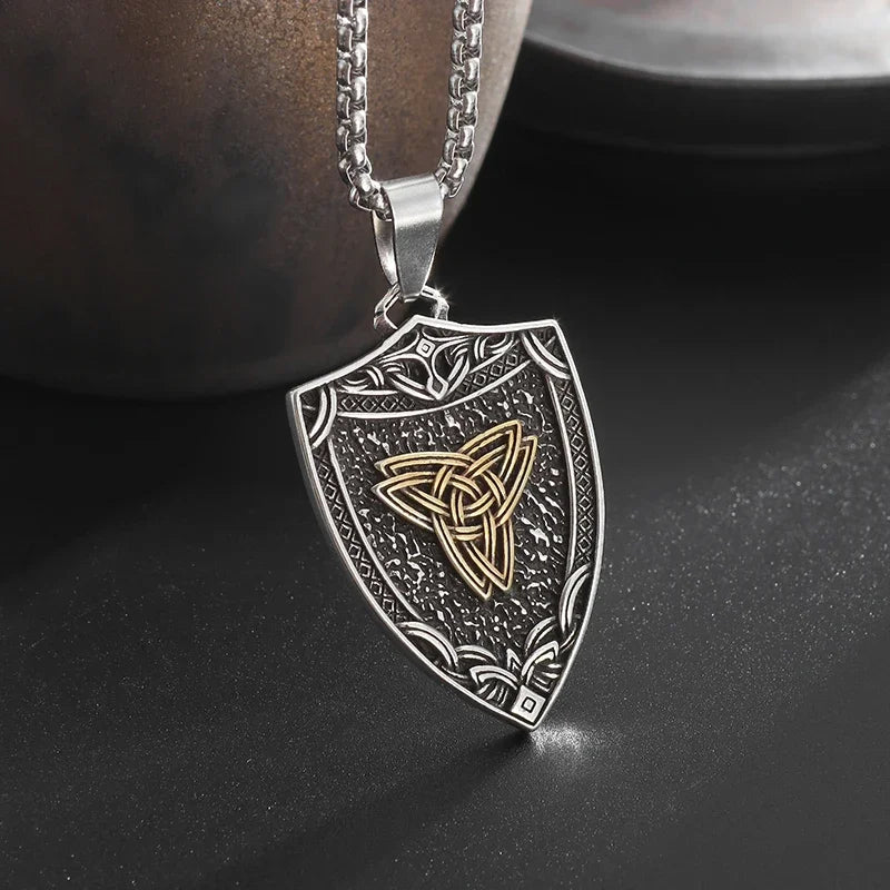 Celtic Trinity Knot Pendant Necklace — Zinc Alloy