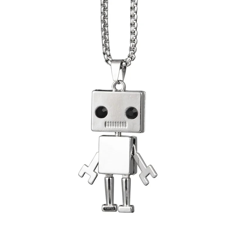 Robot Pendant Necklace with Adjustable Limbs — Street Dance