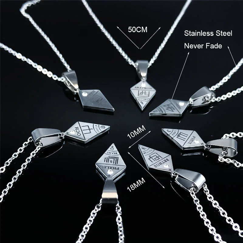 Goetia Pendant Necklace Set — Stainless Steel